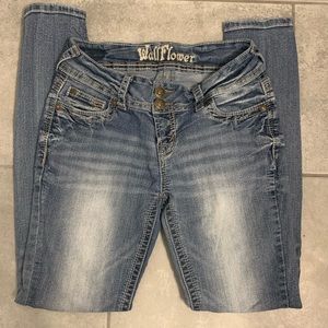 Wallflower JUNIOR Skinny Blue Jeans  Size 5